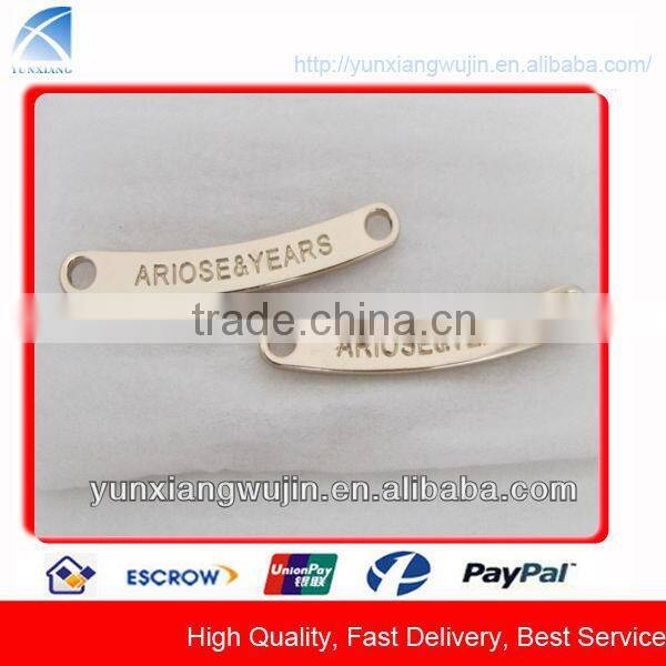 CD8078 Hot Sell Antique Brass Metal Brand Logo Denim Jeans