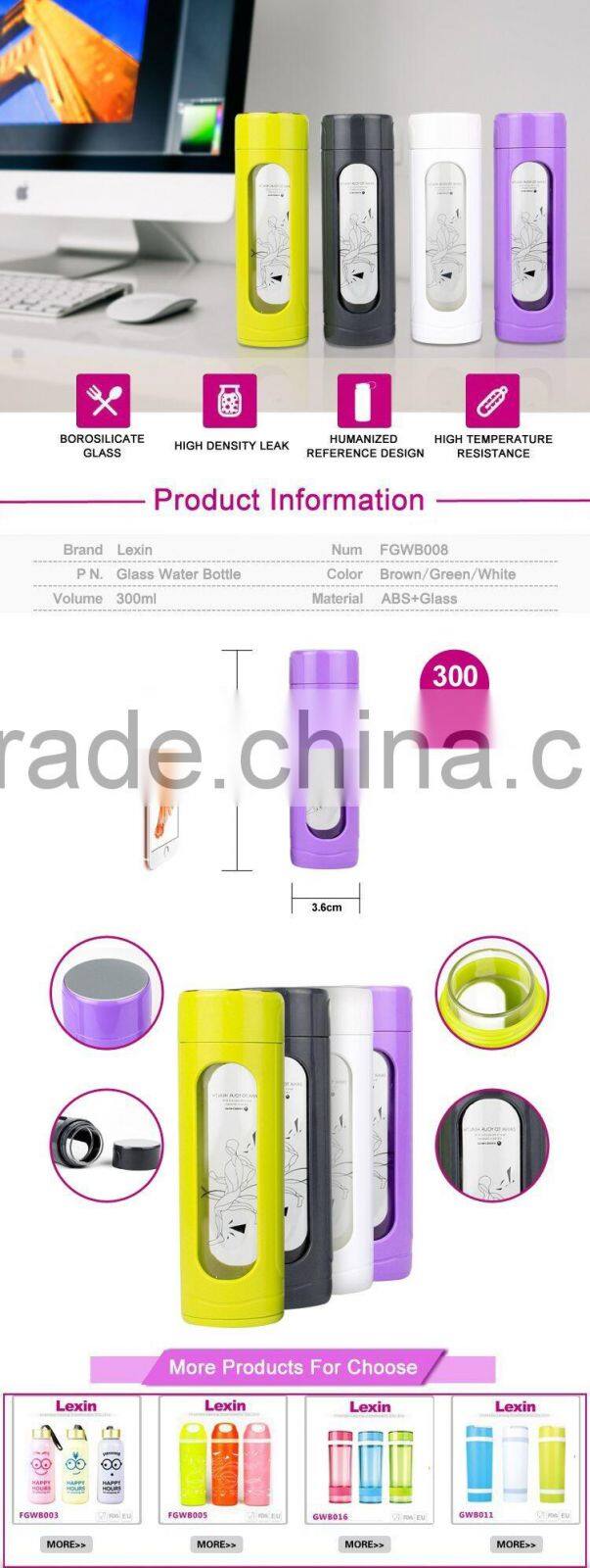 China manufacturer custom glass sports water bottle for kids