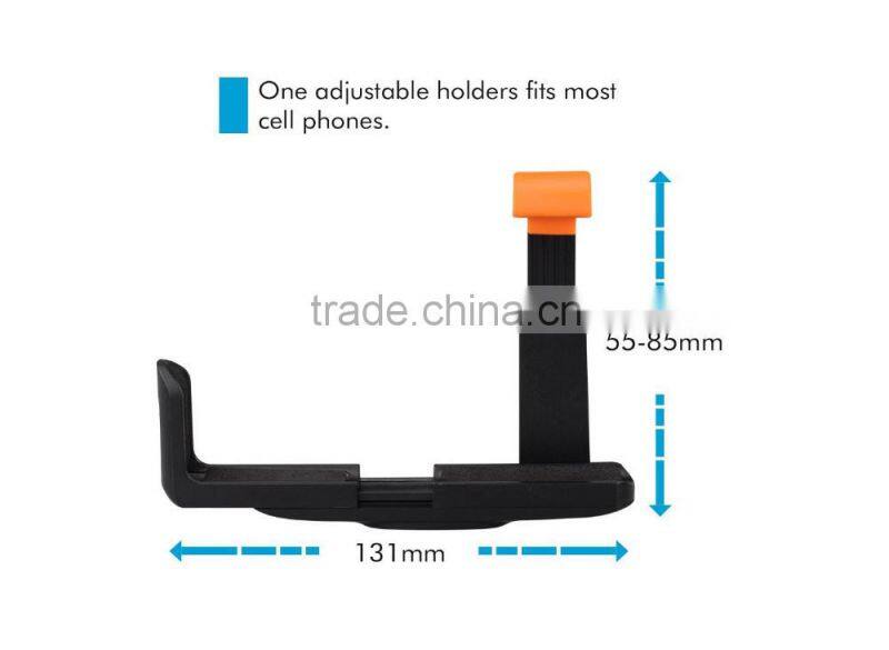 2-In-1 Self-portrait Monopod Extendable Selfie Stick with built-in Bluetooth Remote Shutter With Adjustable Grip Holder