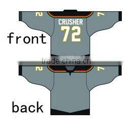 100% polyester hot sale casual oem hockey jersey