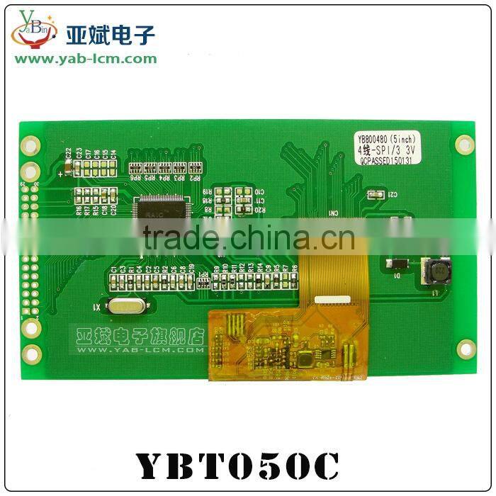 5 inch tft lcd display 30PIN 800*RGB*480