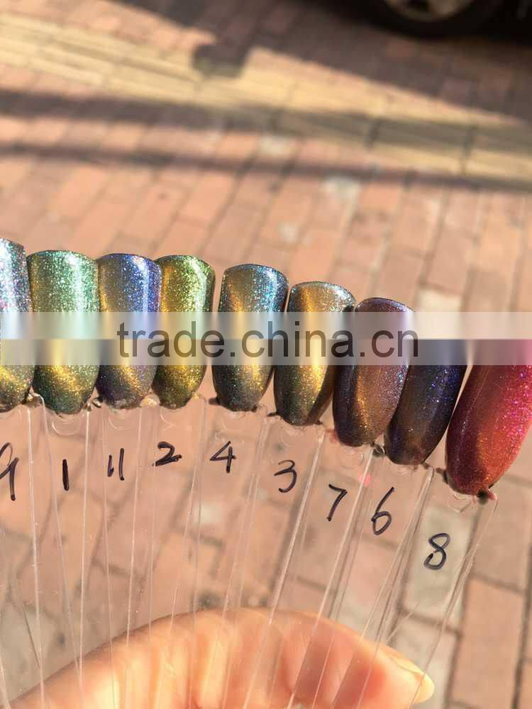 2016 hot sale nail art 15ml free samples soak off uv/led color uv gel polish chameleon cat eyes