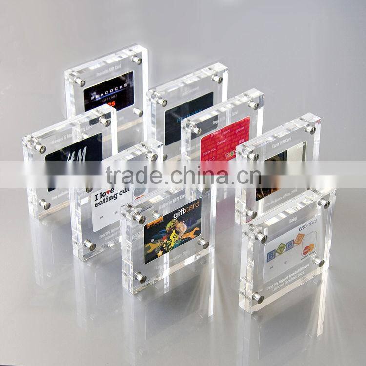 Acrylic block frame, acrylic pictures frame wholesale, acrylic 2 sided picture frame