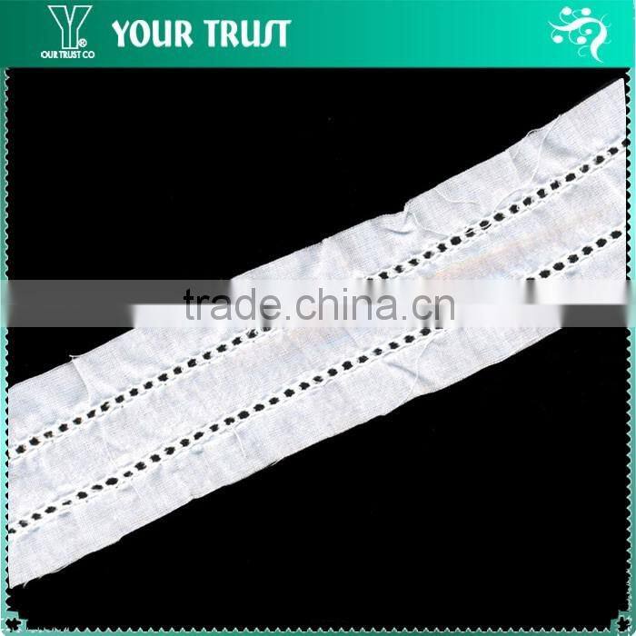 Width 1.2 Centimeter Black Silver Metallic Nylon Braid Trimming