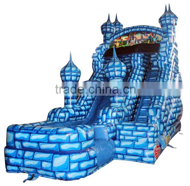 high quality inflatable slides, giant commercial use inflatables dry water snow winteslide