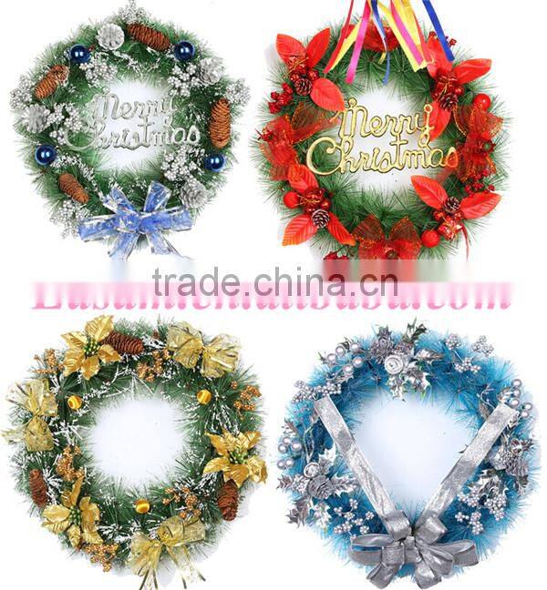 Christmas letter decoration Pine cones christmas wreath