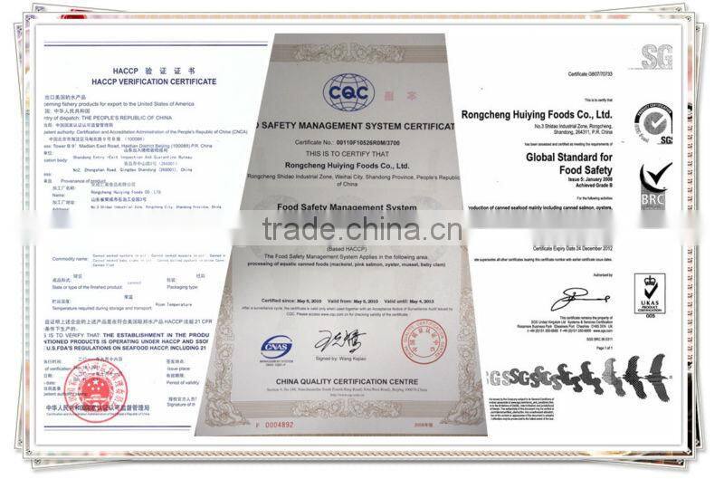 Boiled oyster in water/canned oyster in water