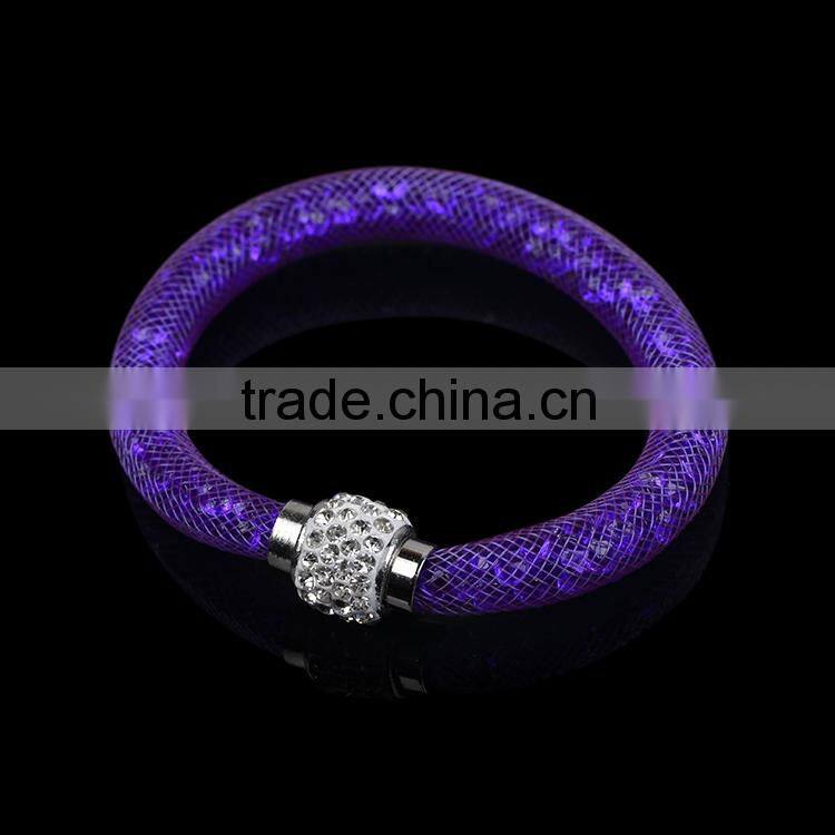 2015 new design colorful crystal stardust magnetic bracelet for women