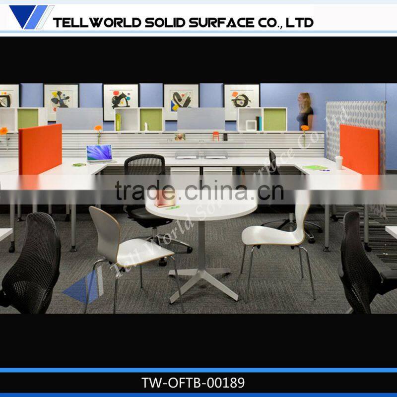 Acrylic solid surface material dinning table set