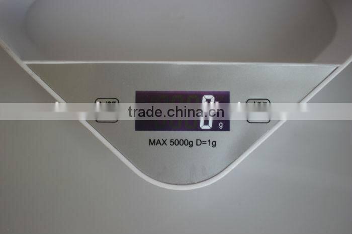 2014 Newly 5kg Digital weight kitchen food tray scale