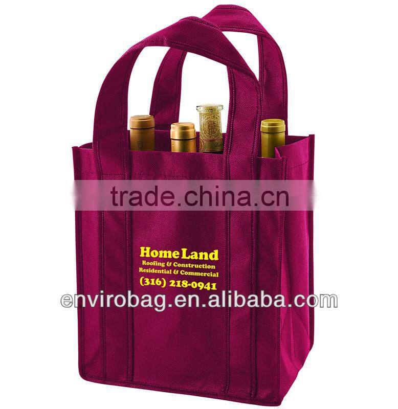 Lead-free Non Woven 6 Pack Reusable Beer Bag