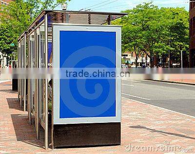 Screen printing bus stop billboards