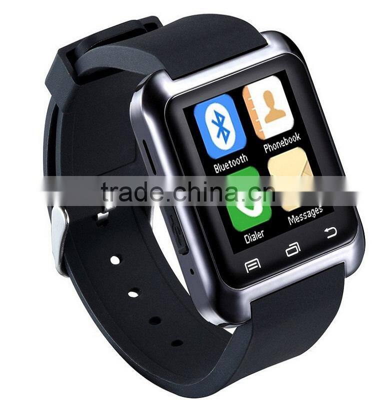 New arrival Touch Screen China Smart Watch Phone Hot wholesale with Pedometer Waterproof Bluetooth U80