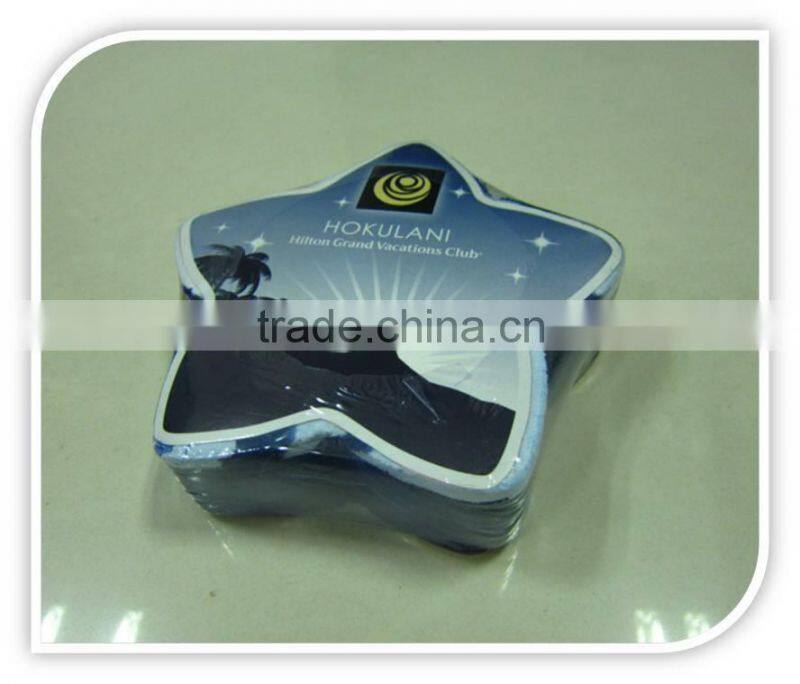 Customer special design triangle shape compressed towel fan-shaped compressed beach towel with velour printing