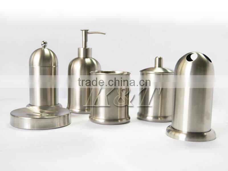 6pcs durable stainless steel bathroom set