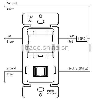 UL/CUL LISTED residential grade in wall sensor with button