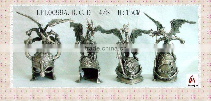 High quality pewter Metal dragon LFL0099