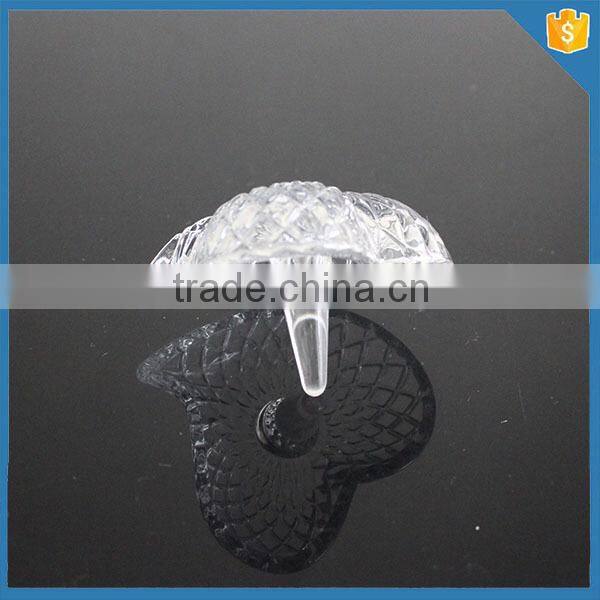 Hot sales item crystal glass ring holder for wedding gift