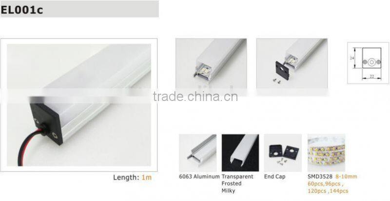 customized dimension and spec LED Aluminum profile for LED strips aluminum profile