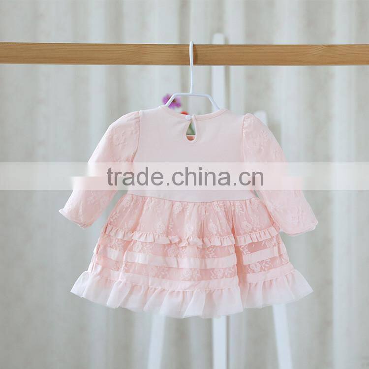 Hand Made Flower Ball Gown Baby Girl Birthday Party Christmas Dresses Children Girl Party Dresses Flower Girl