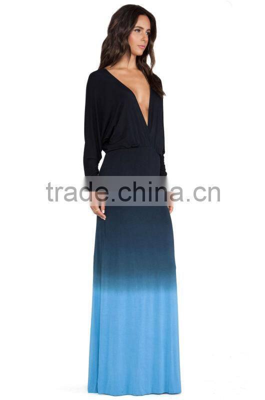 Women gowns black blue new dye evening dress gowns China online shopping dress wholesale