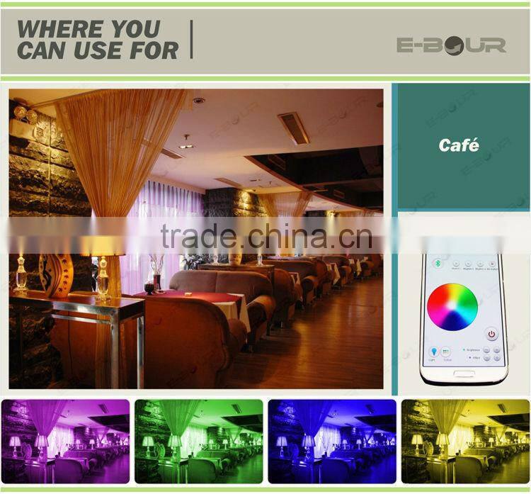 Bluetooth Smart Mini Speaker with LED Blub APP Control LED Light