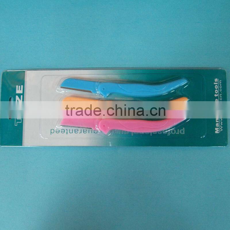 NMD-001 Plasti handle sharp blade eyebrow razor