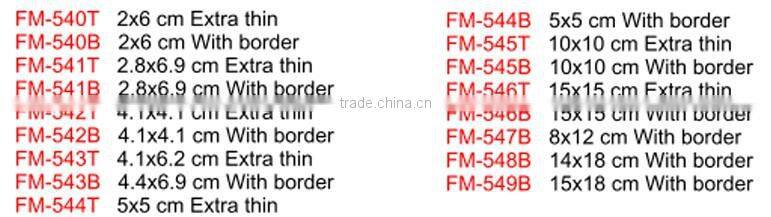 Good absorbency hydrocolloid wound dressing with several sizes