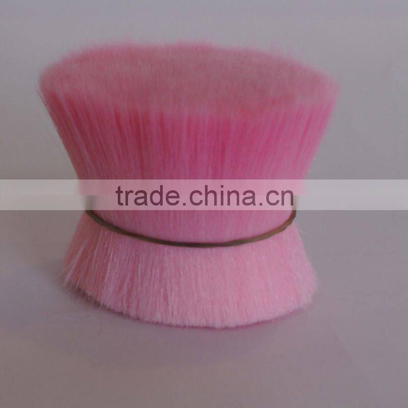 synthetic hair of different colors,used for makeup brushes