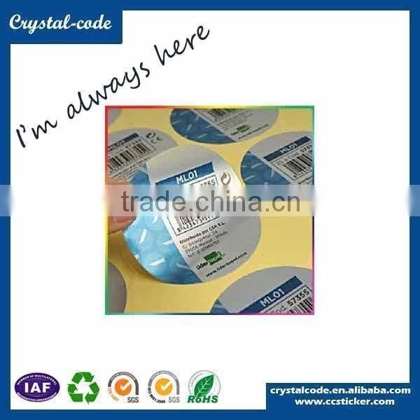 Laser hologram self adhesive labels stickers