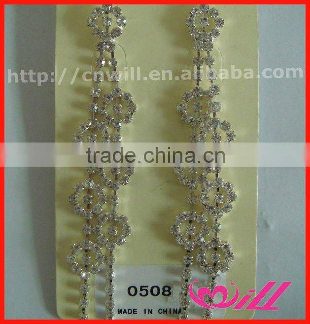 Hot Sale New Fashion Alloy Crystal Earrings Gold Earring