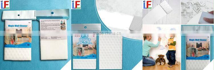 No detergent compressed melamine sponge for wall scrubbing