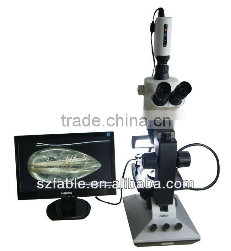 Jewelry Trinocular microscope with Patented Lighting system