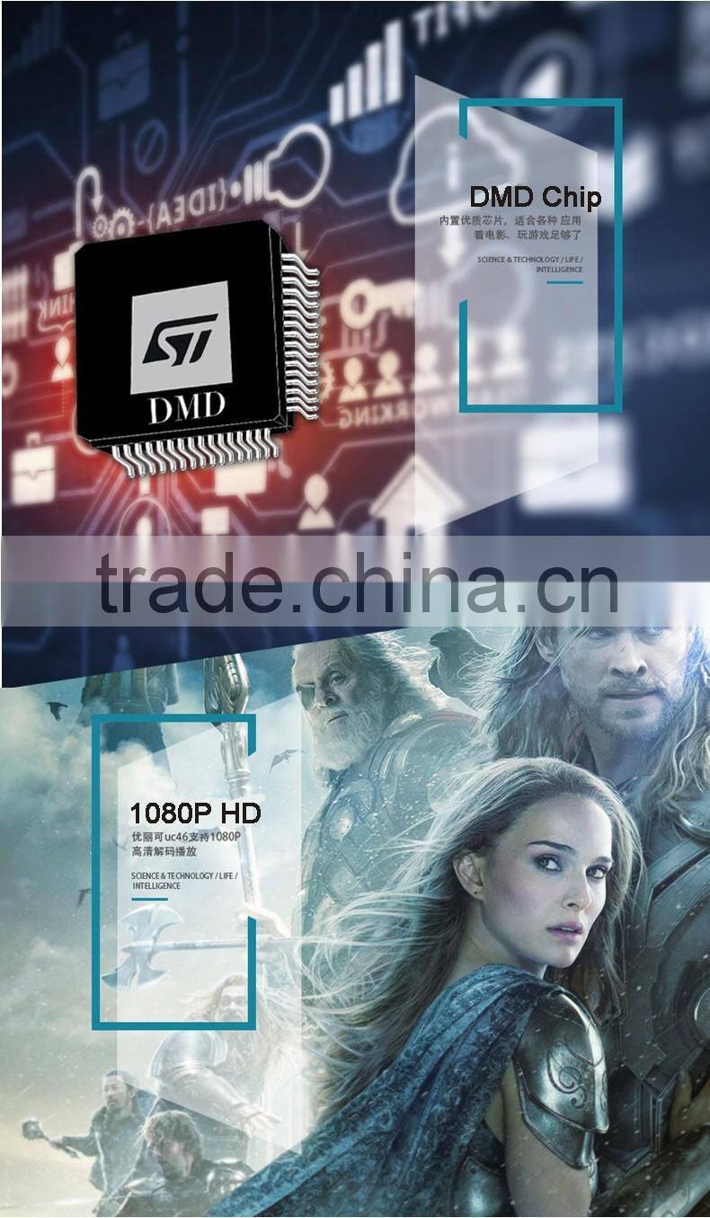 UC46 UNIC hdmi projector for smartphones,WIFI home school projector film cinema projector