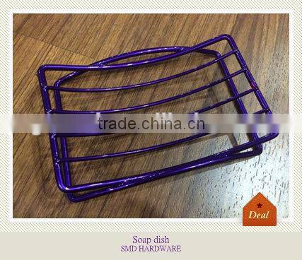 Powder coated colorful metal soap dish