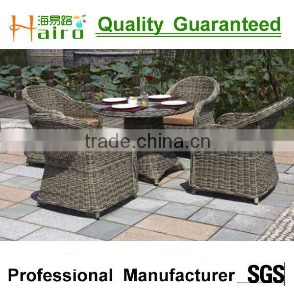synthetic outdoor rattan dining table and chair