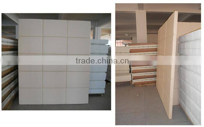 Customized Simple Europen hotel bedroom king size upholstered headboard