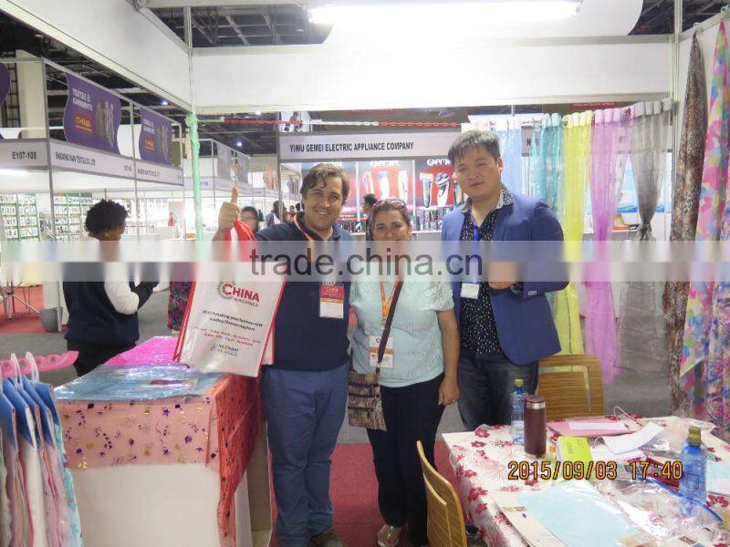 Hot Selling Textile Bronzing and Glitter Printing Table Runner Celebration Decoration