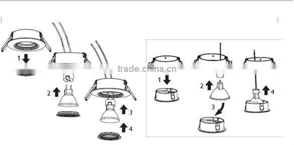 Made in China 3W/4W GU10 LED Flat Spot Light