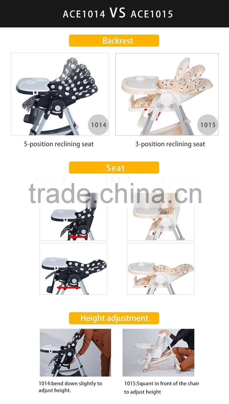 Hot Selling Foldable Baby Dinning High Chair with EN14988