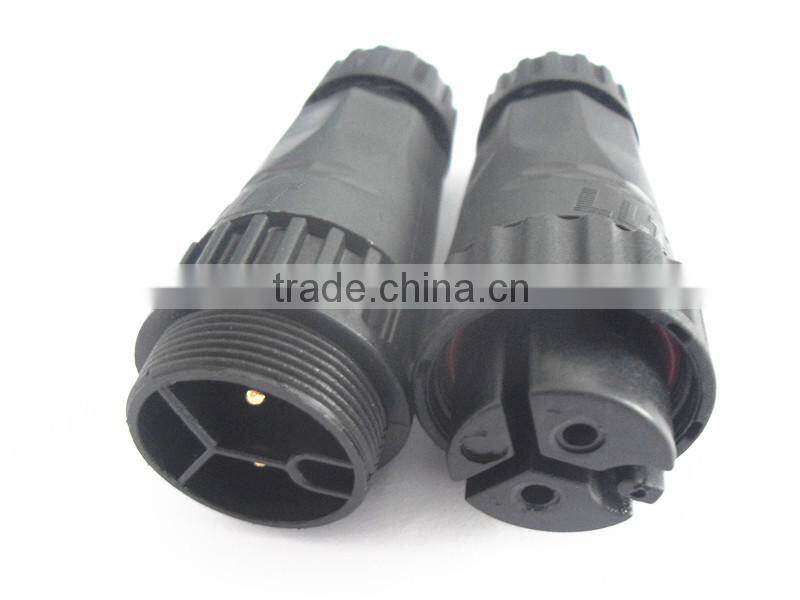 LLT M22 2P/3P/4P easy installable screw fixing waterproof wire connector