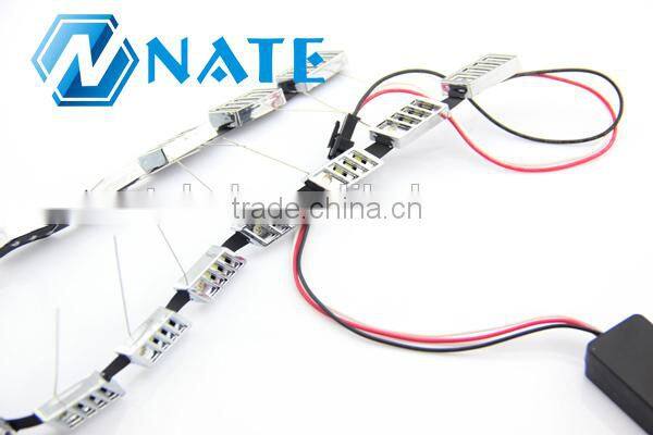 Hot Led Decorative Light Car Headlight Double Color Car Parts Flexible Strip Led