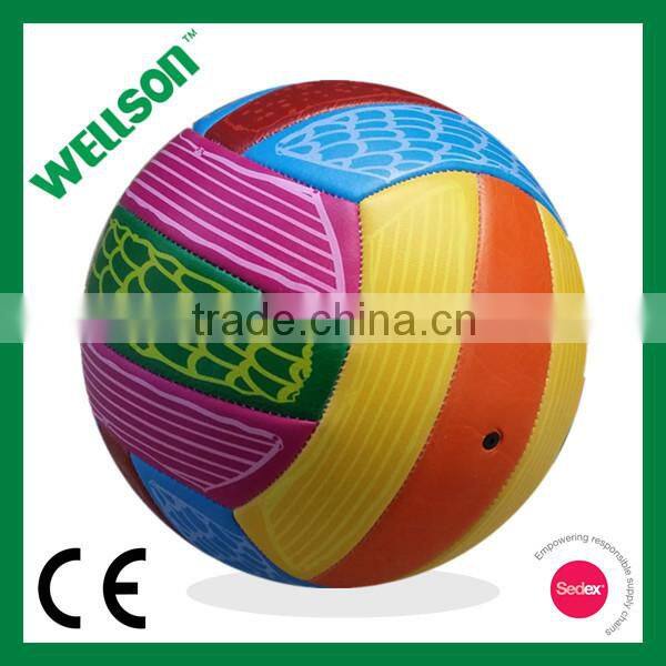 4C printed PVC foamed volleyball