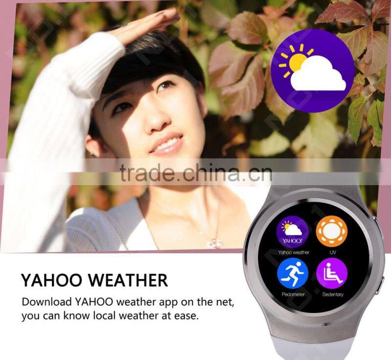 NO.1 G3 Bluetooth Smart Watch Phone Full Round Circle Wrist Smartwatch MTK2502 SIM TF Card Fitness Tracker for IOS android phone