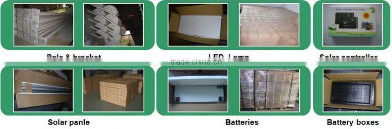 New Country Road Solar Light Green Lamp Cap White Pole Solar Light