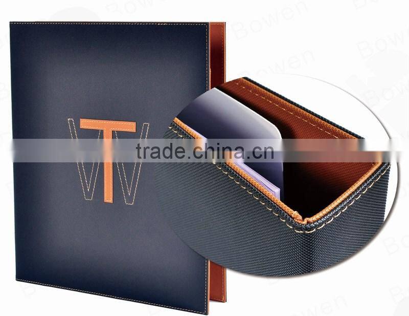 promotional PU folder with card holders