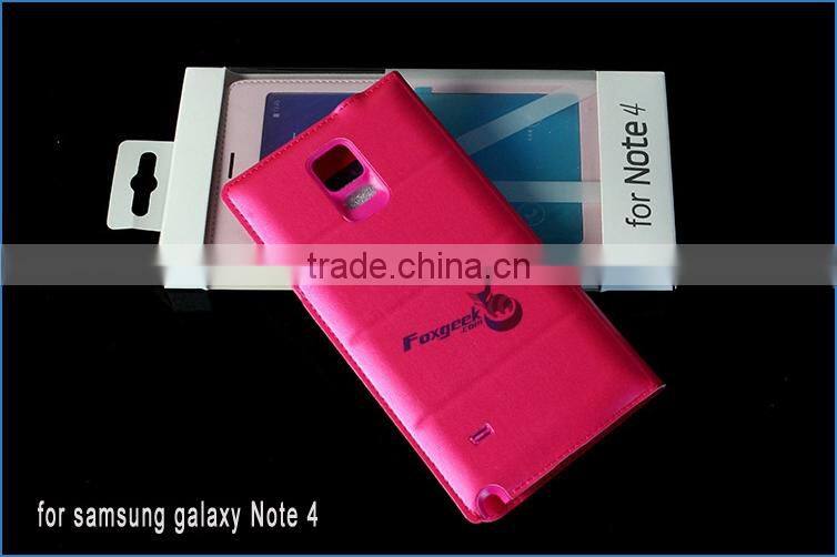 Hot selling phone case high quality TPU leather case cheap price waterproof case for samsung Note 4