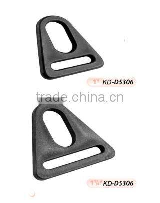 Plastic triangle buckle for webbing