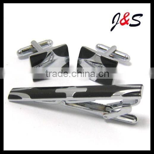 cufflinks and tie clip set engraved