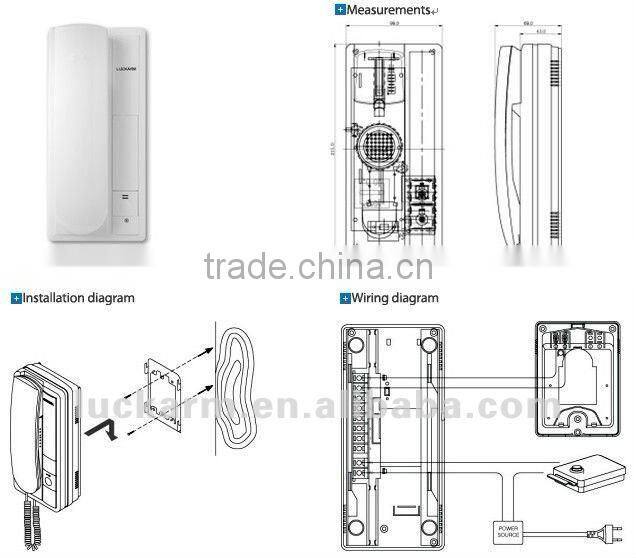 Two-family-use Audio Door Phone Intercom System-3208AA